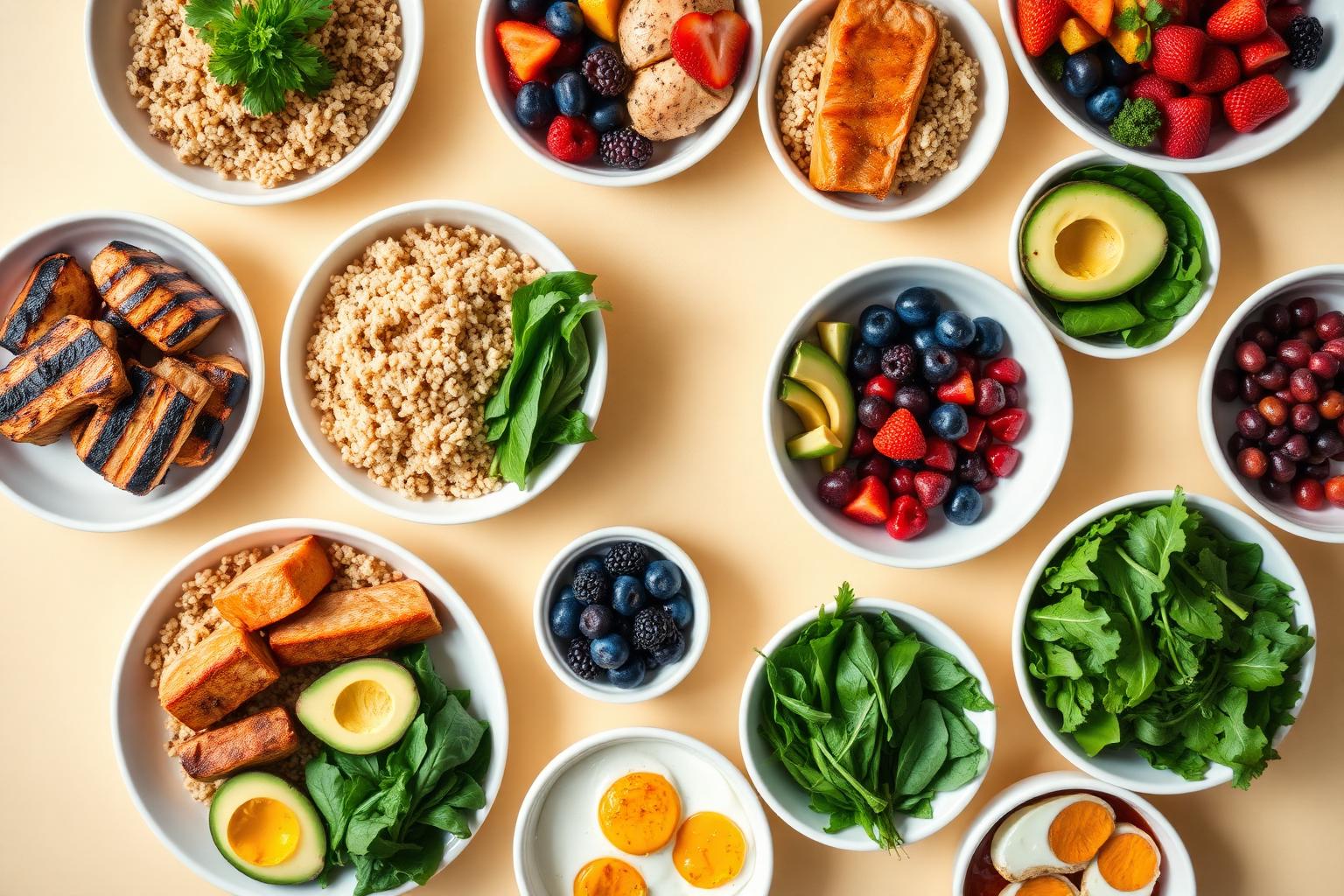 Healthy meal prep bowls